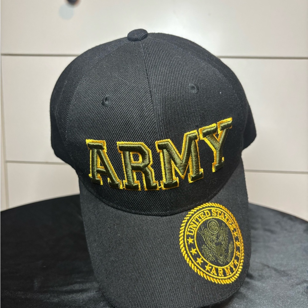 U.S. Army Black and Yellow Cap